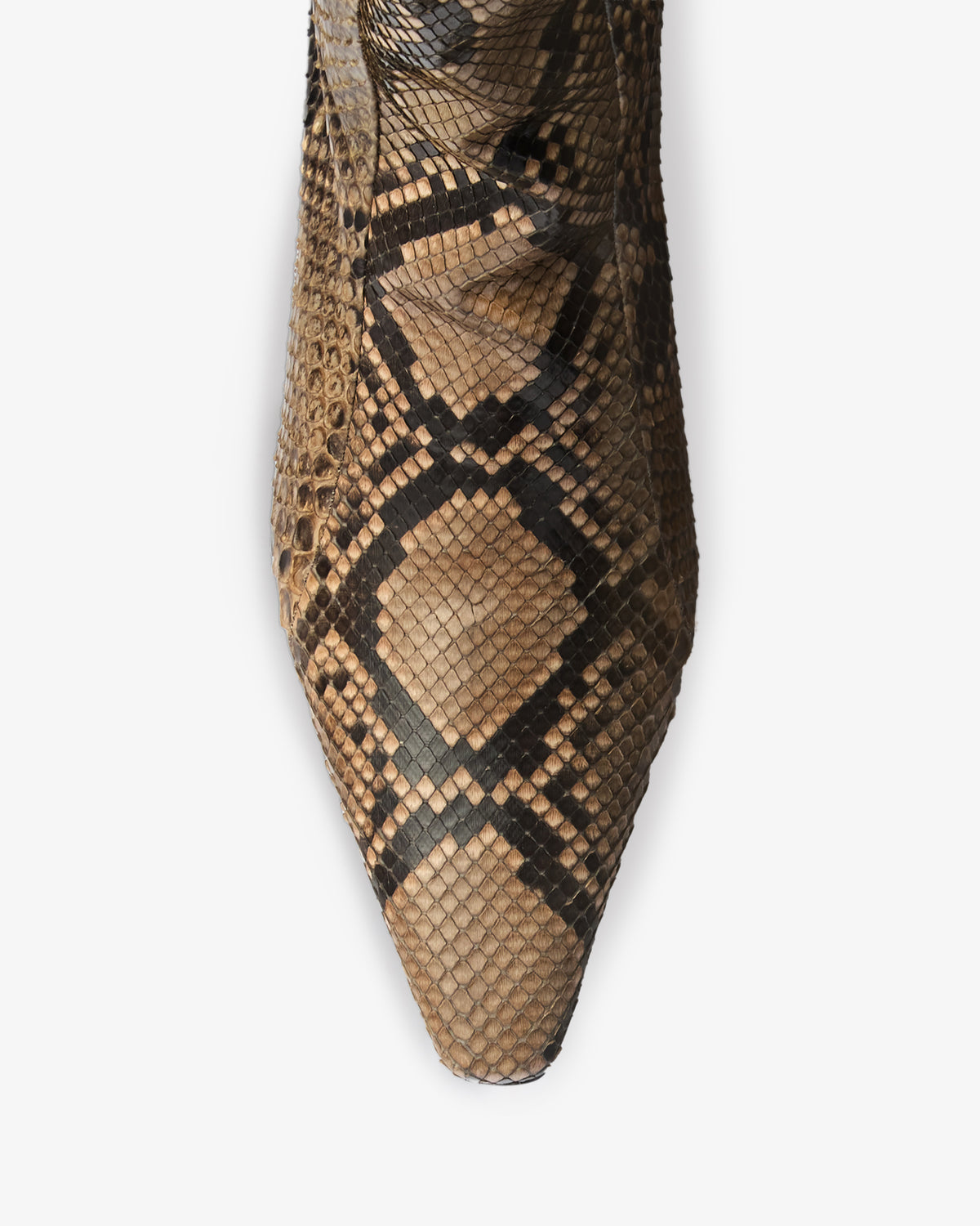 Cave Mid Calf Boot in Sand Python Leather