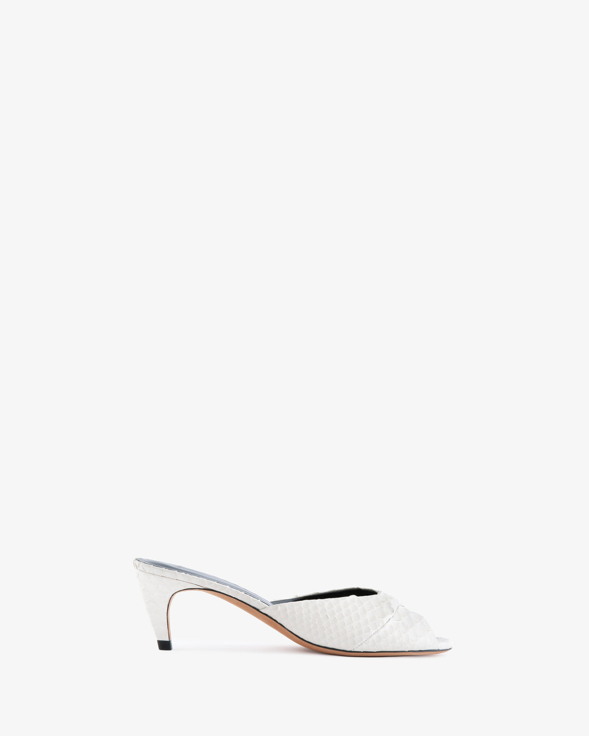 Cave Mule White Python Leather