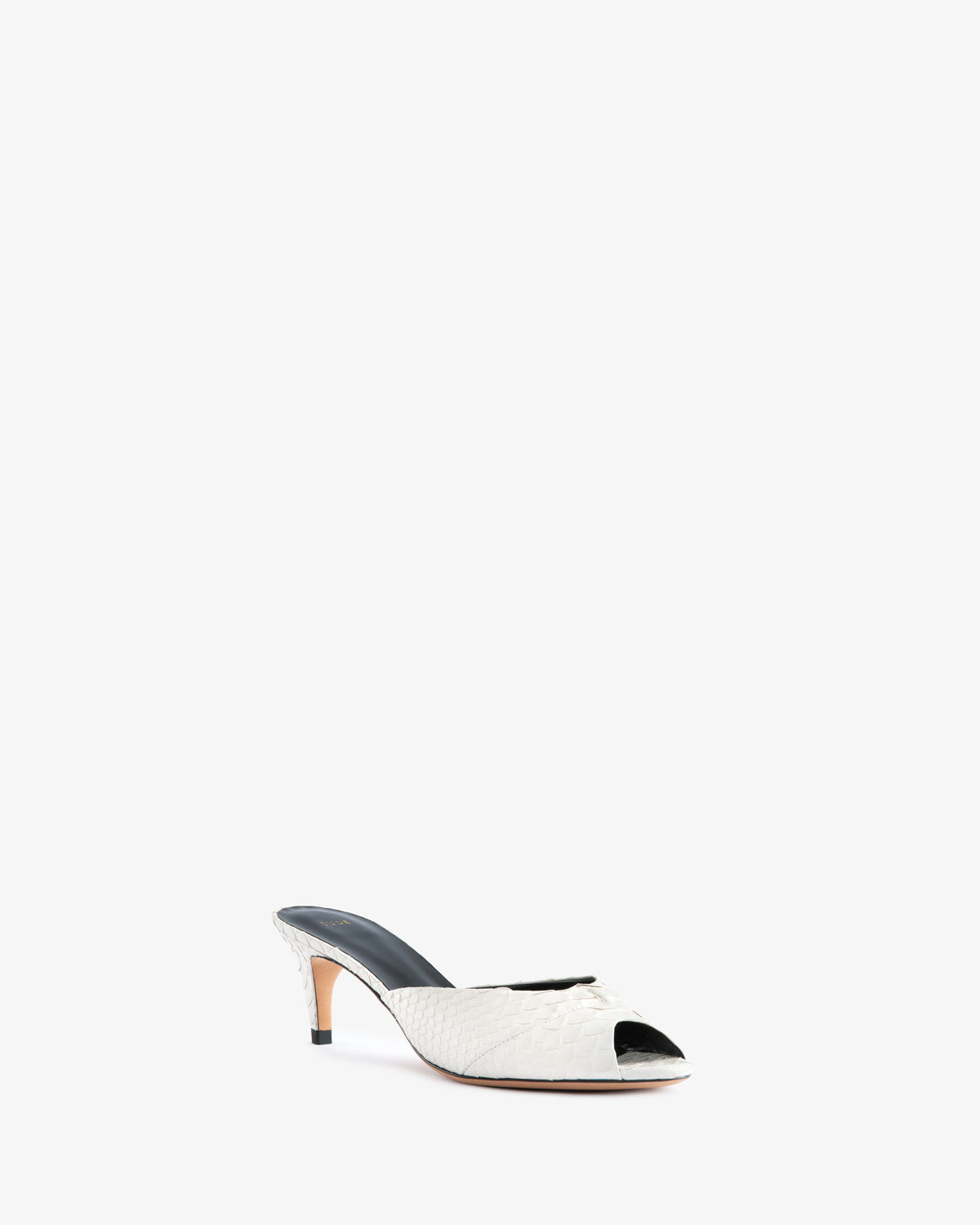 Cave Mule White Python Leather
