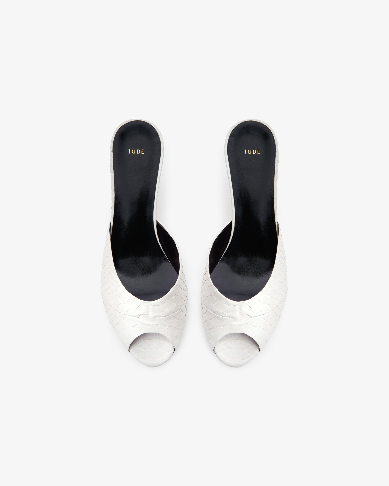 Cave Mule White Python Leather – JUDE