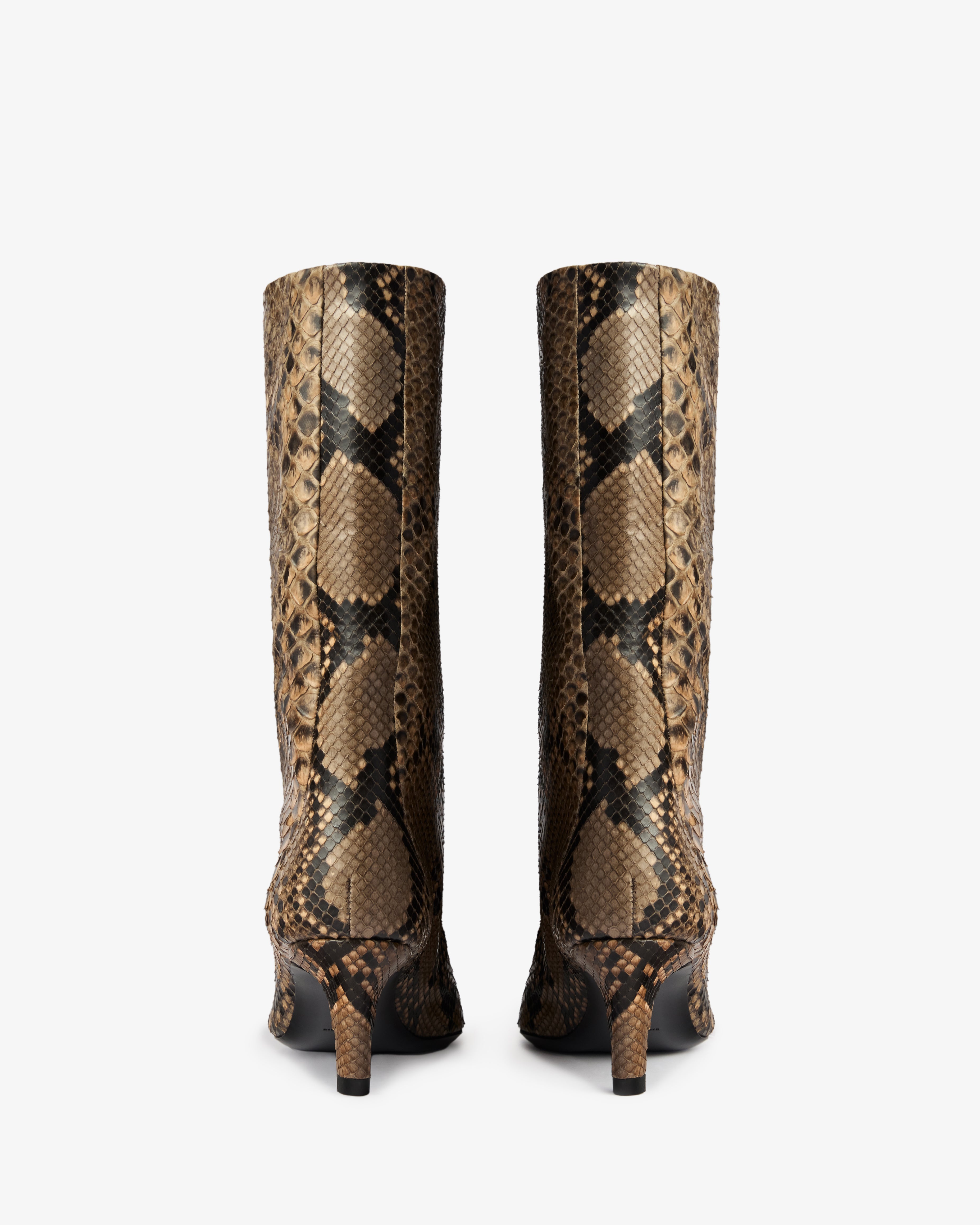 Cave Mid Calf Boot in Sand Python Leather – JUDE