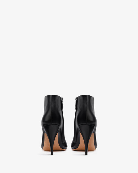 Credo Ankle Boot Black Creased Leather