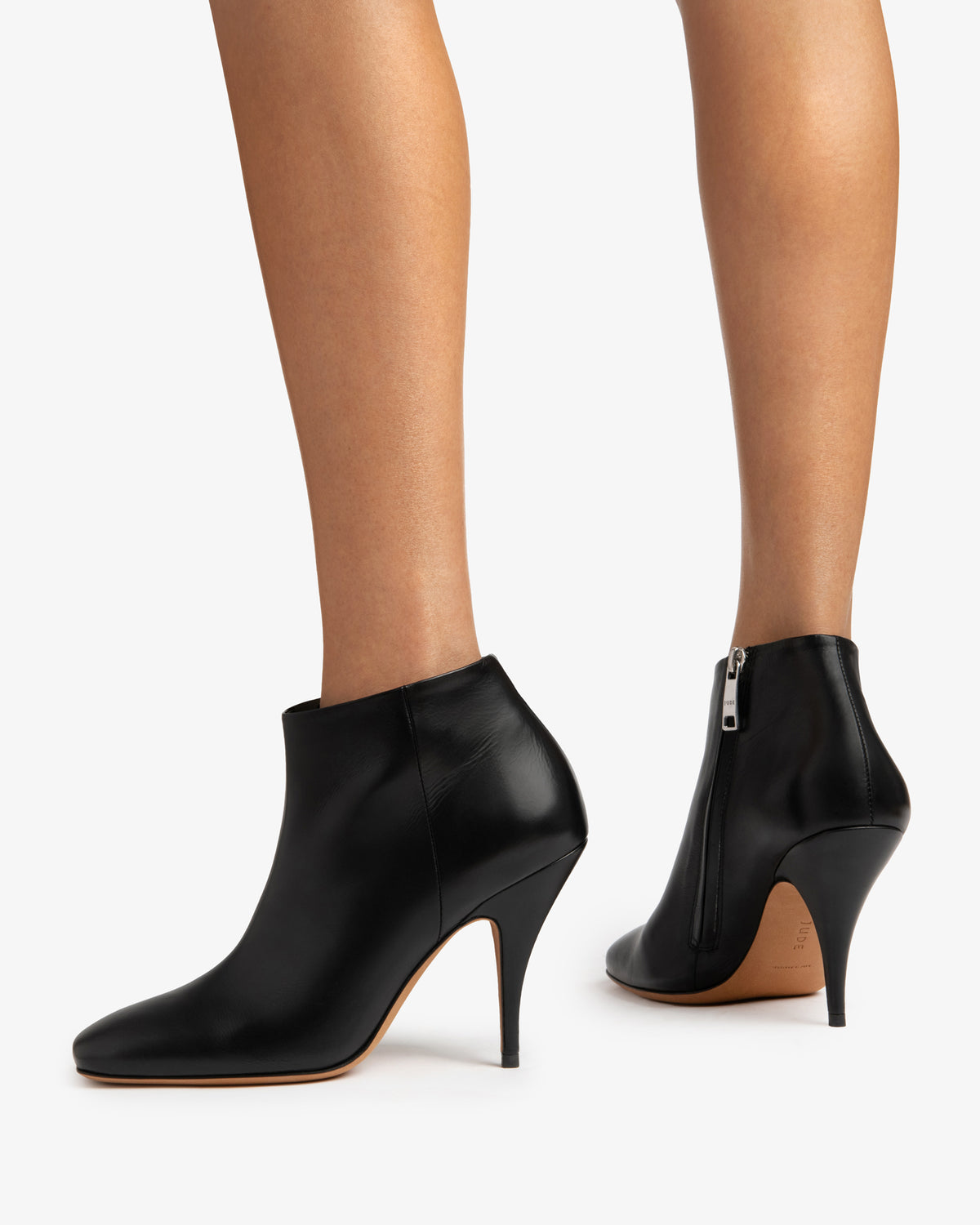 Credo Ankle Boot Black Creased Leather