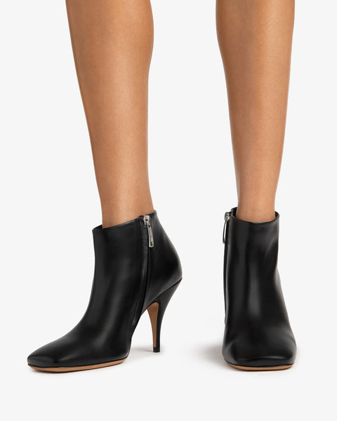 Credo Ankle Boot Black Creased Leather