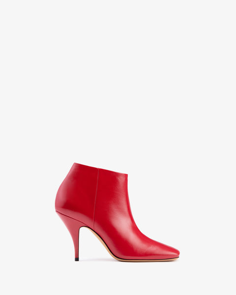 Credo Ankle Boot Red Creased Leather