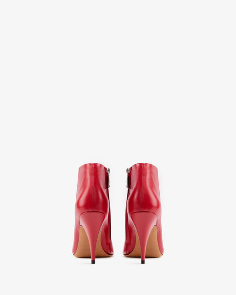 Credo Ankle Boot Red Creased Leather
