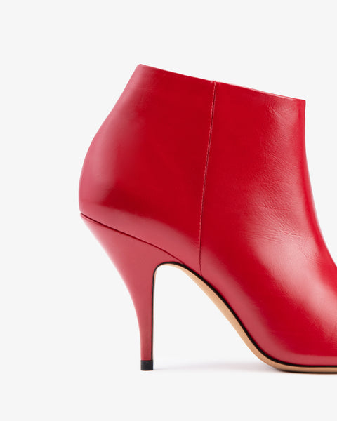 Credo Ankle Boot Red Creased Leather