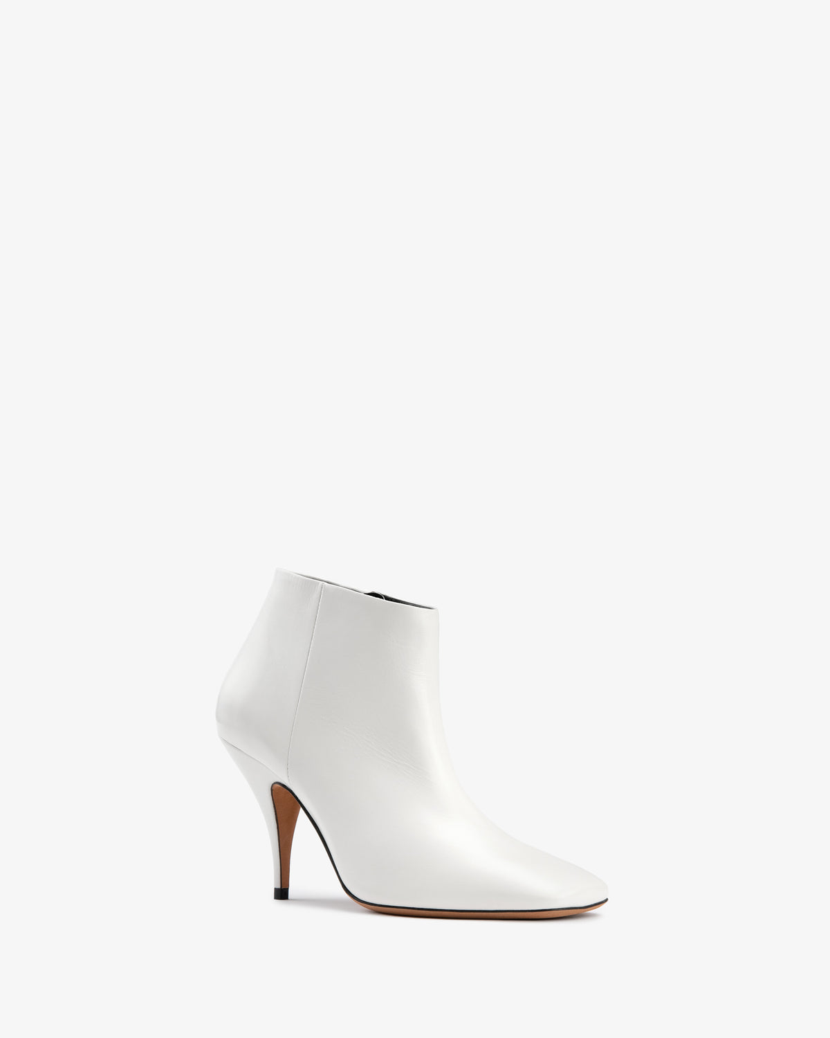 Credo Ankle Boot White Creased Leather