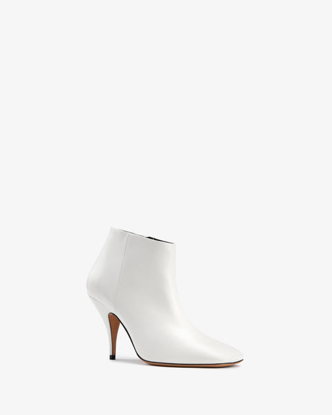 Credo Ankle Boot White Creased Leather