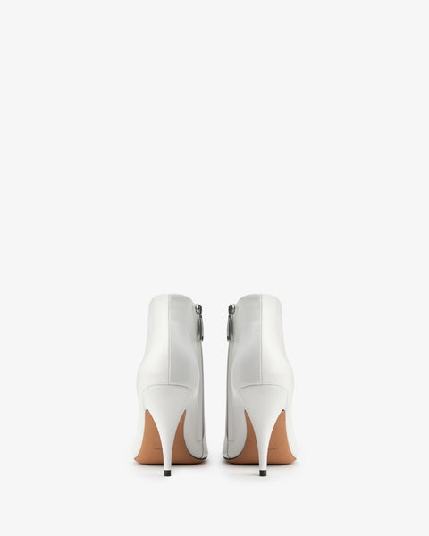 Credo Ankle Boot White Creased Leather