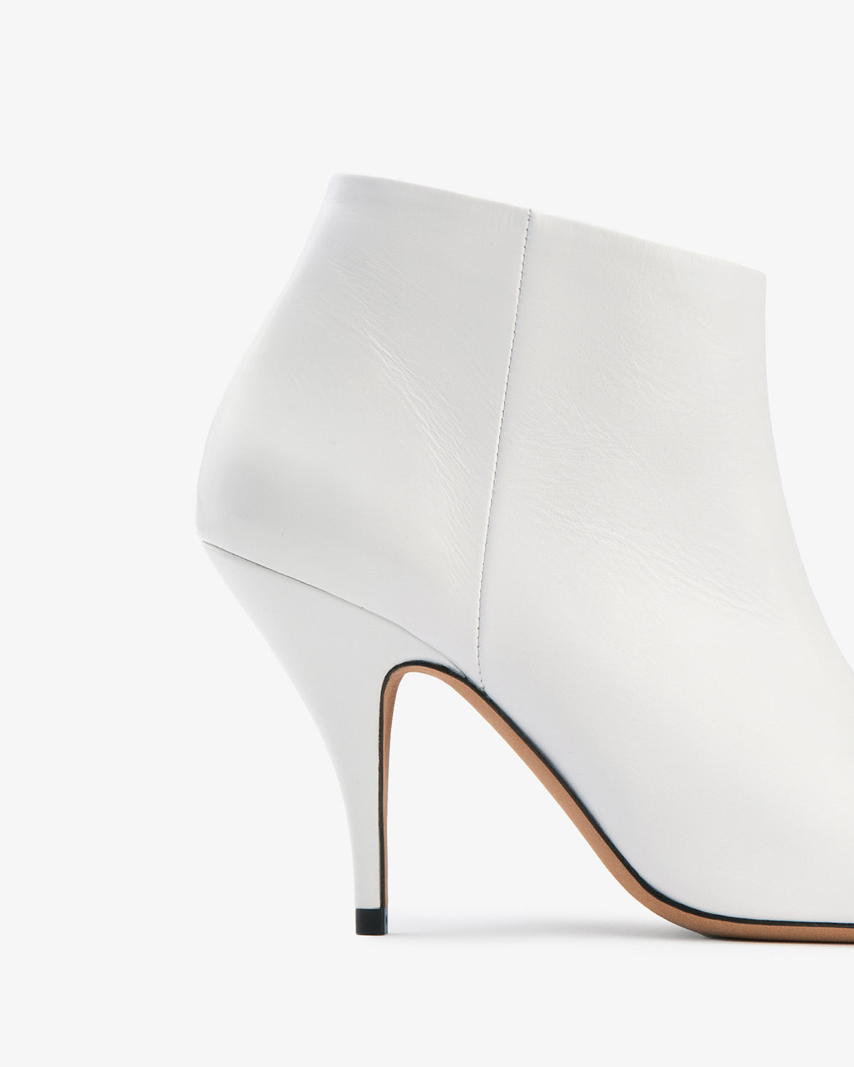 Credo Ankle Boot White Creased Leather
