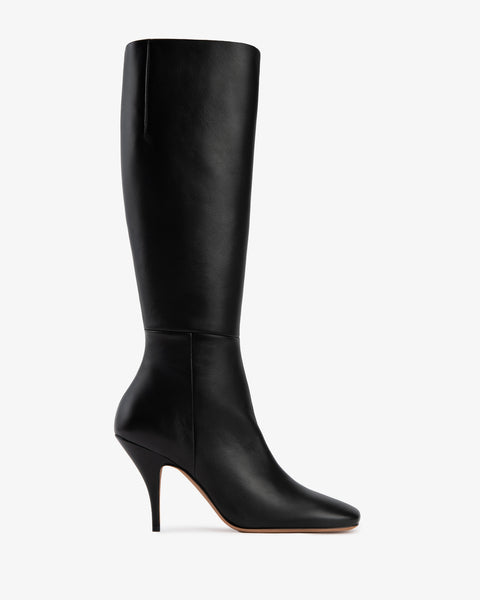 Credo Knee Boot Black Lamb Leather