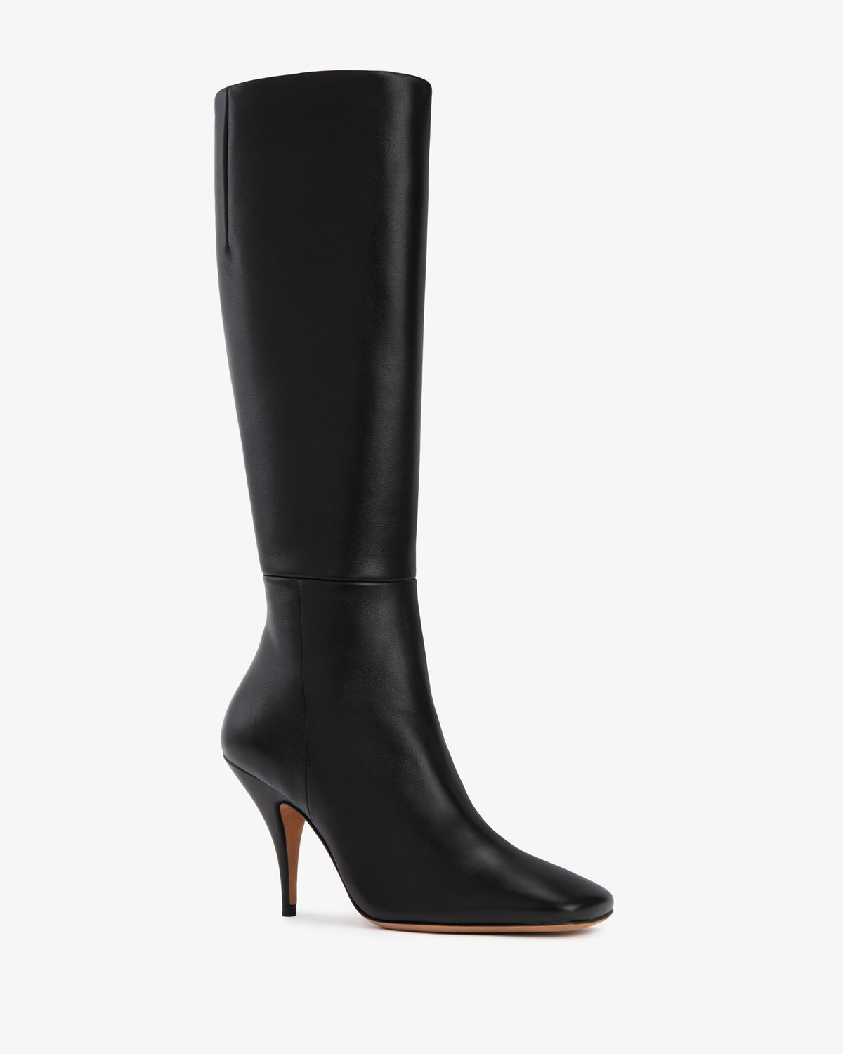 Credo Knee Boot Black Lamb Leather