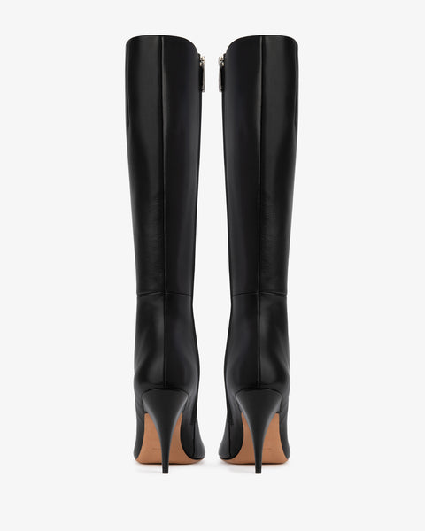 Credo Knee Boot Black Lamb Leather