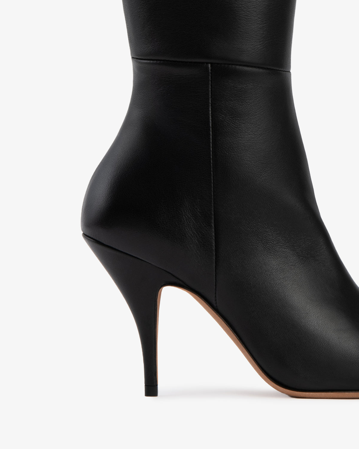 Credo Knee Boot Black Lamb Leather