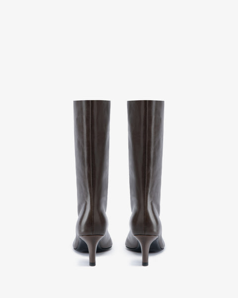 Cave Mid Calf Boot in Mocha Leather