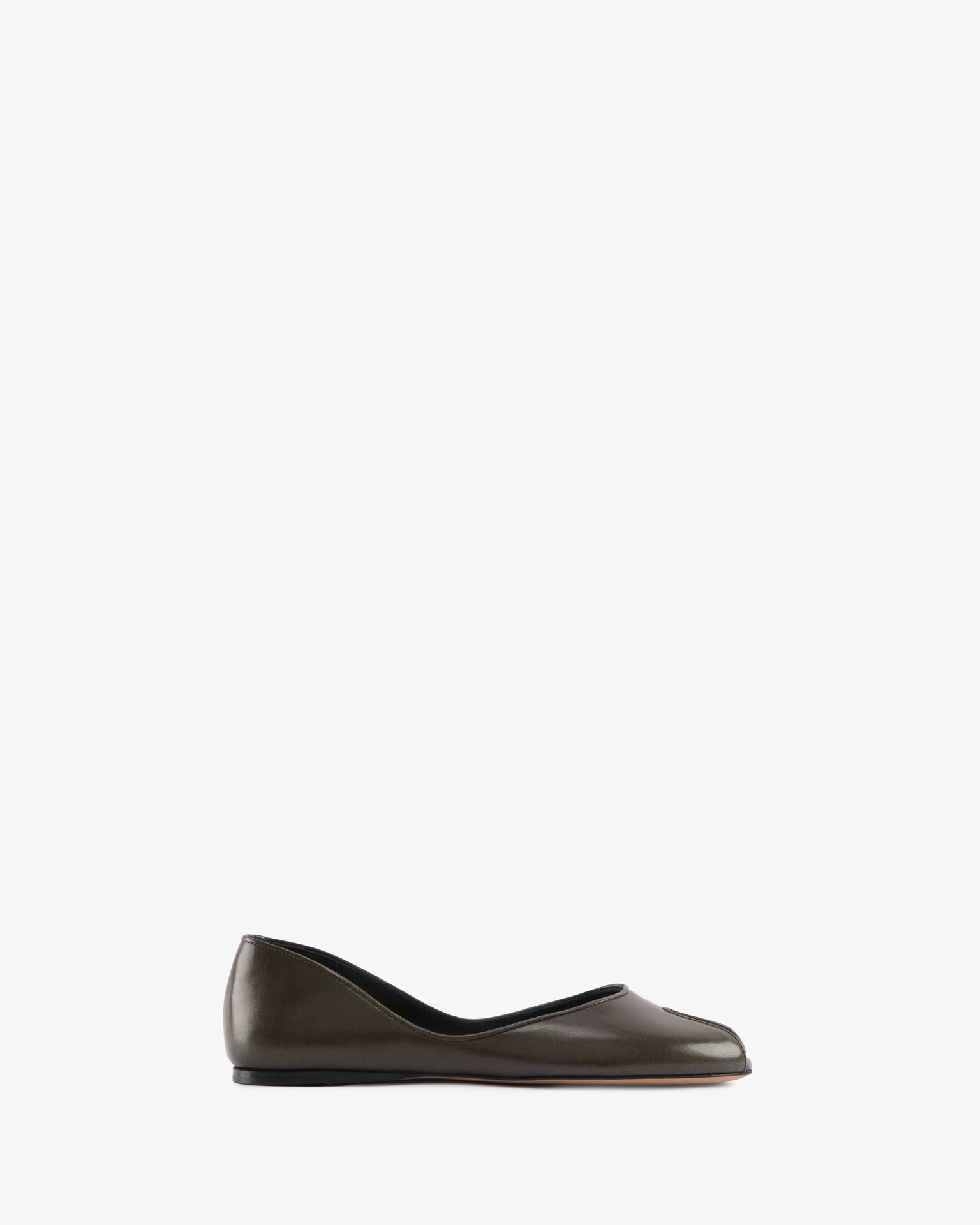 Mode Ballerina in Stone Python Leather – JUDE
