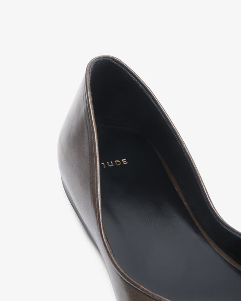 Date Ballerina Mocha Leather