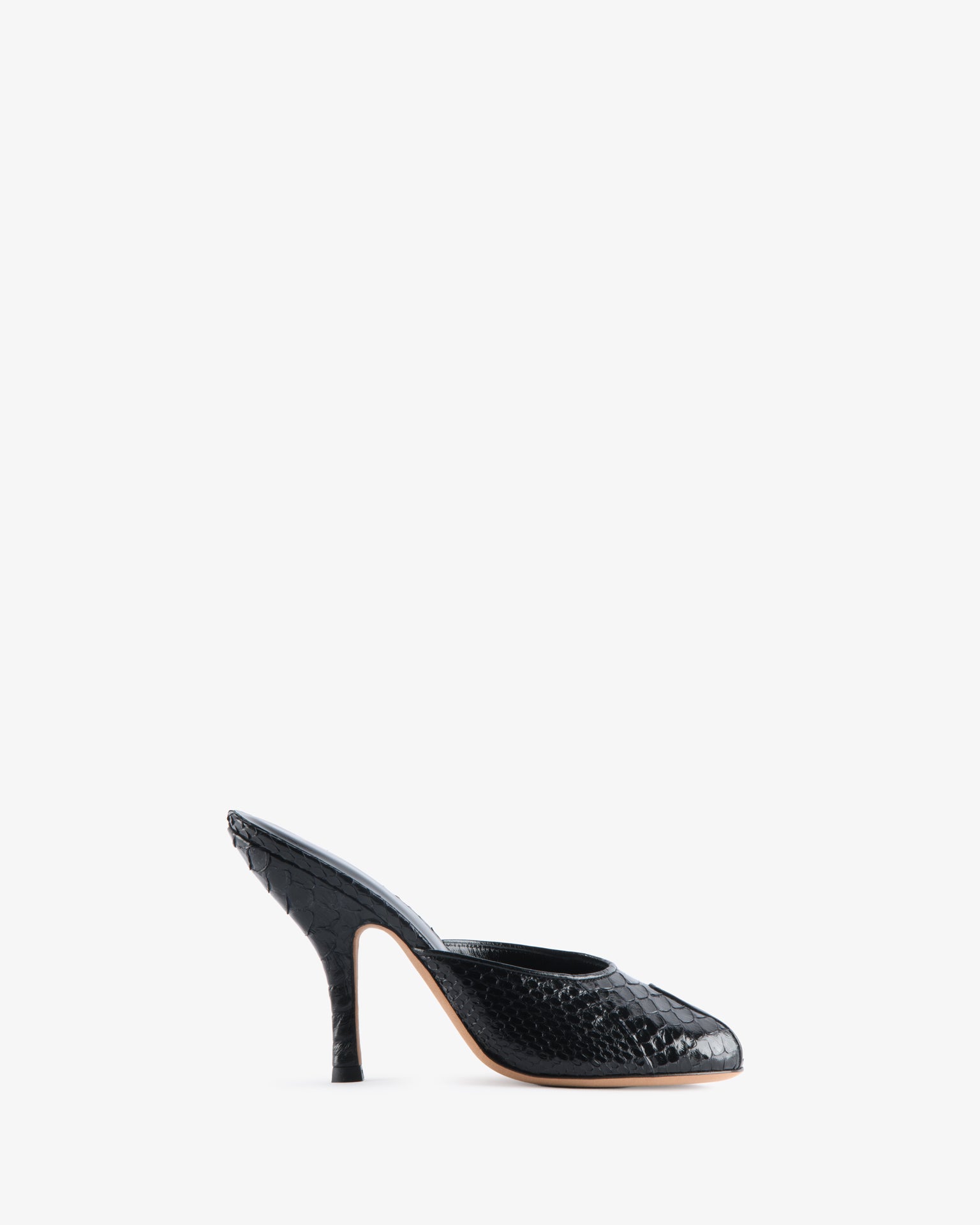 靴 GIDEAL Python mule archive Date Mule Red Python Leather – JUDE