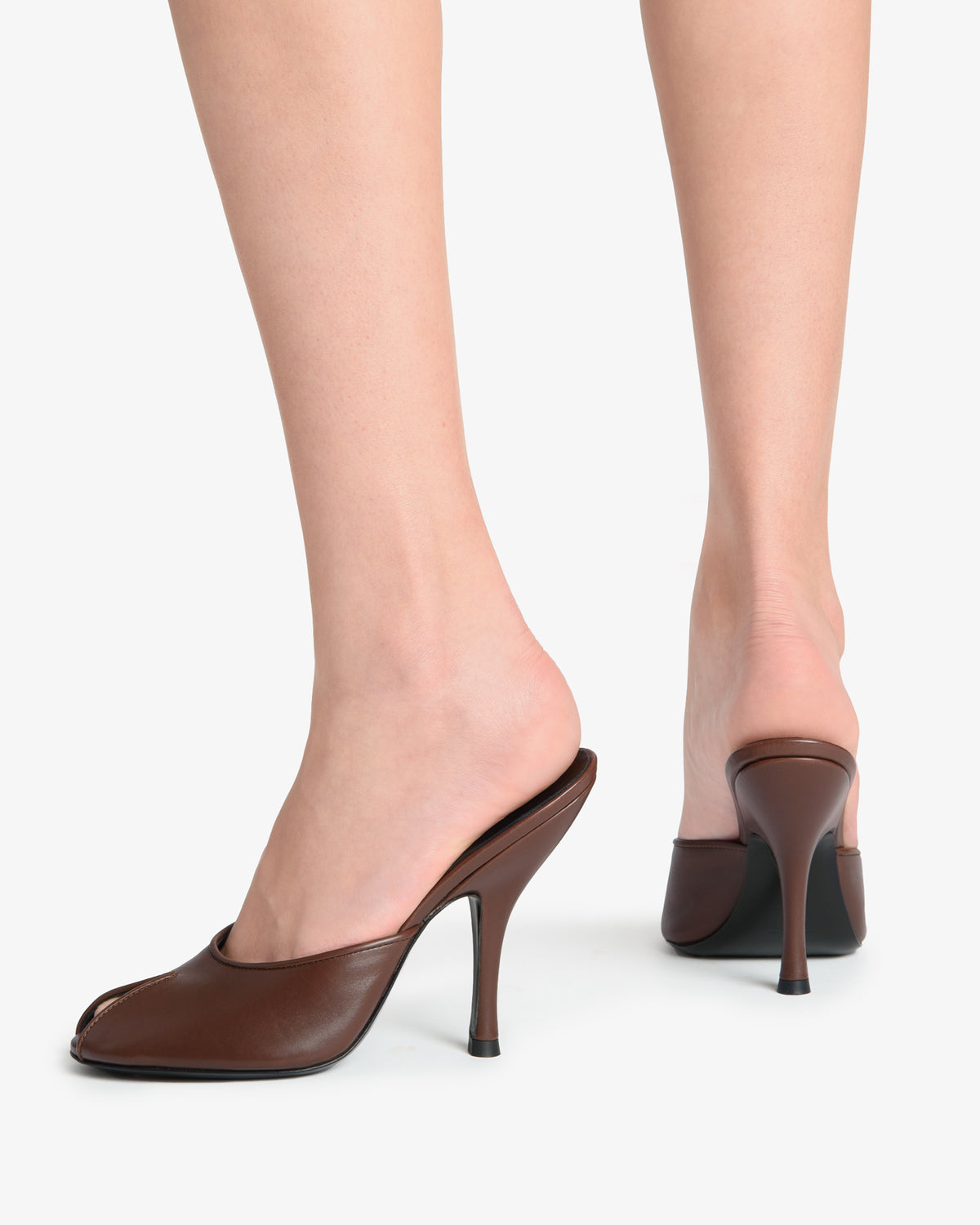 Date Mule in Brown Leather – JUDE