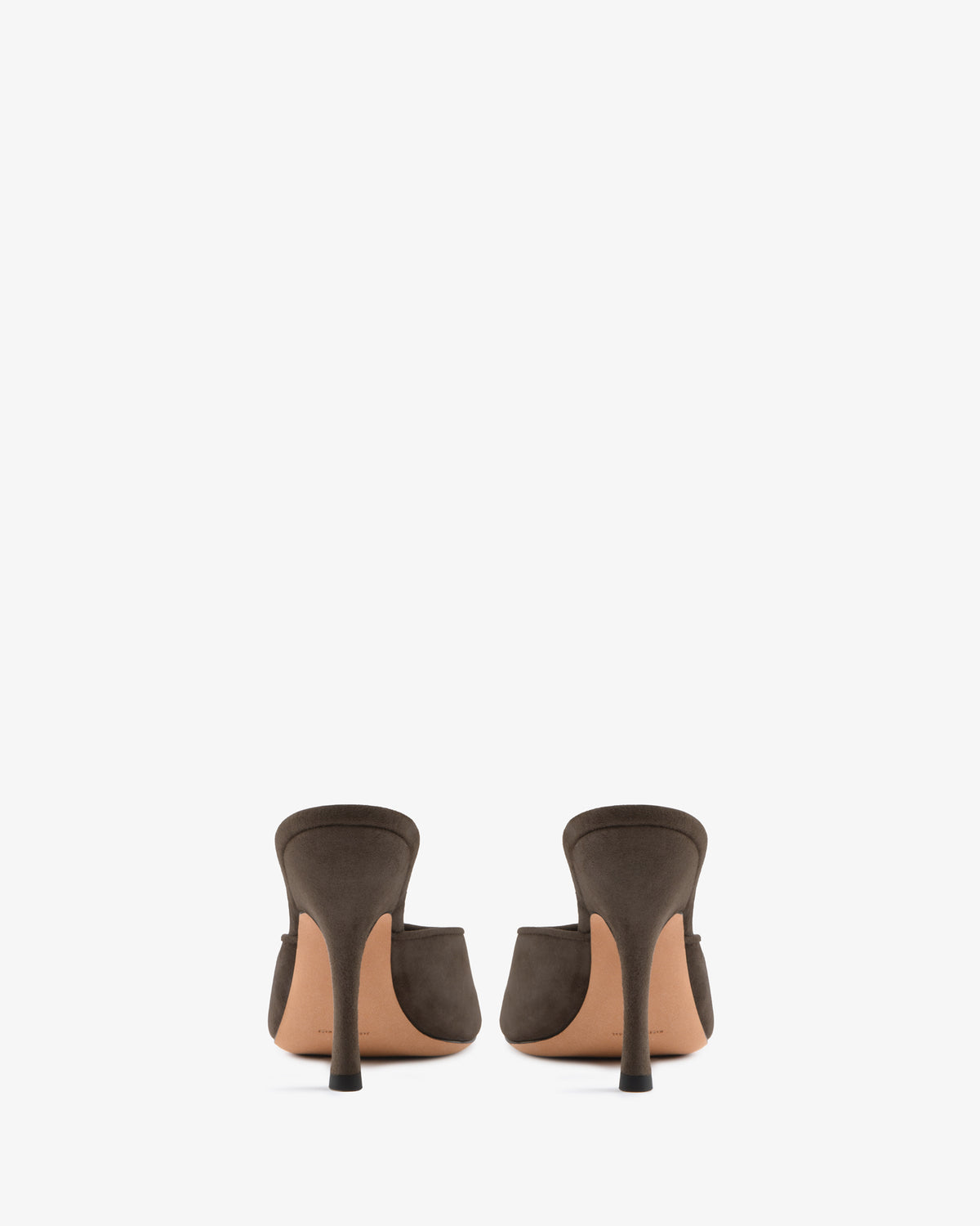 Date Mule in Cacao Suede Leather