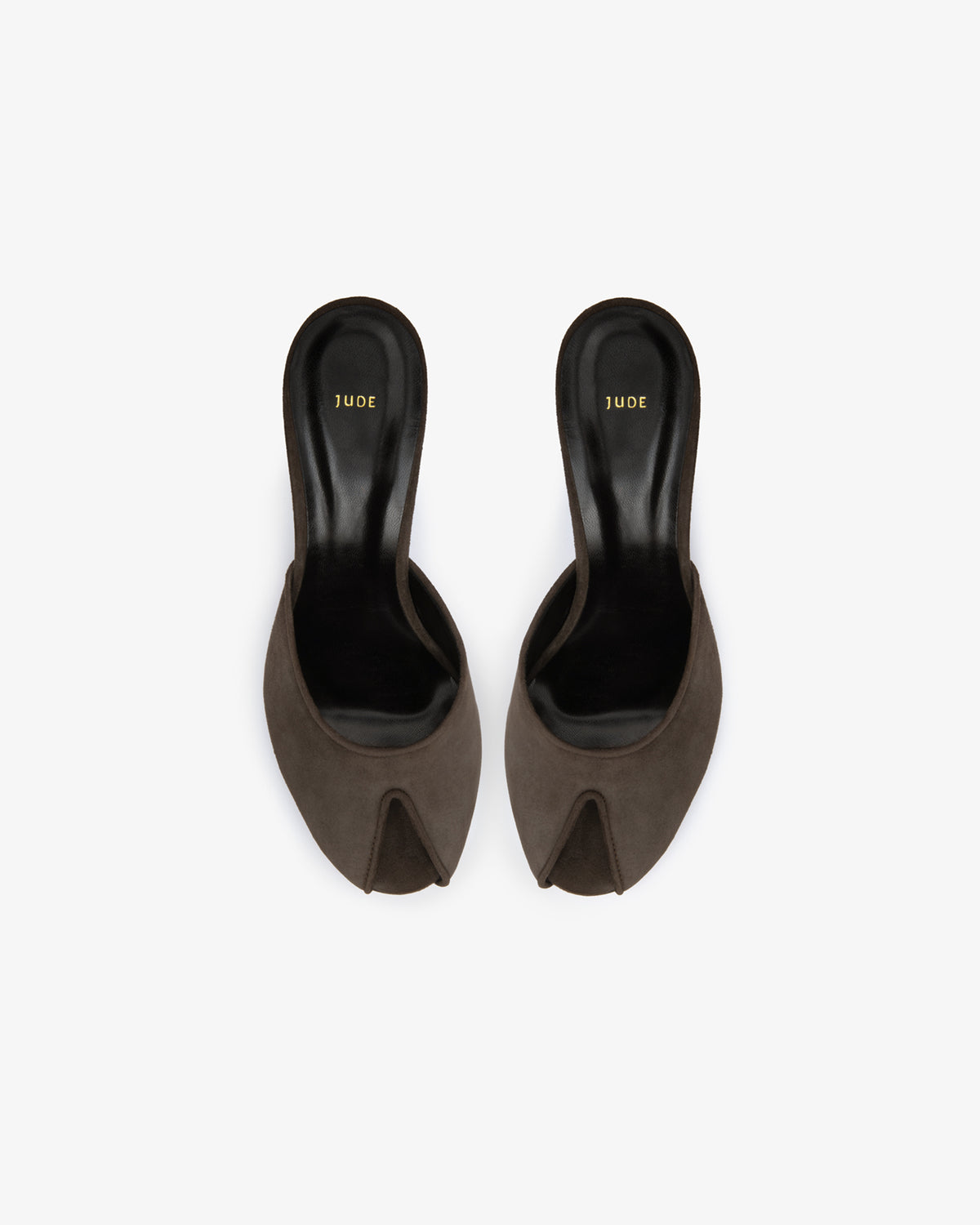 Date Mule in Cacao Suede Leather