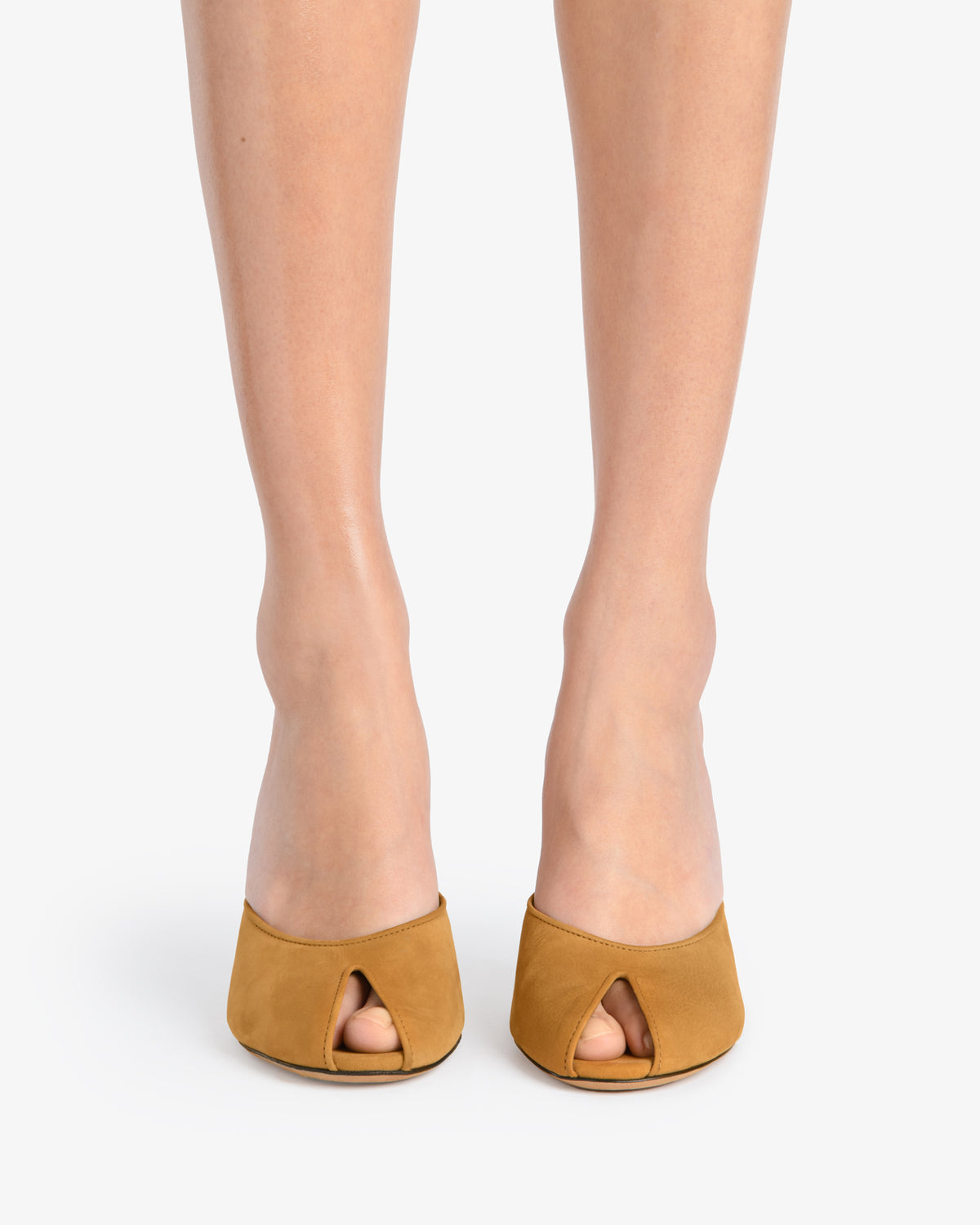 Date Mule Tan Nubuck Leather
