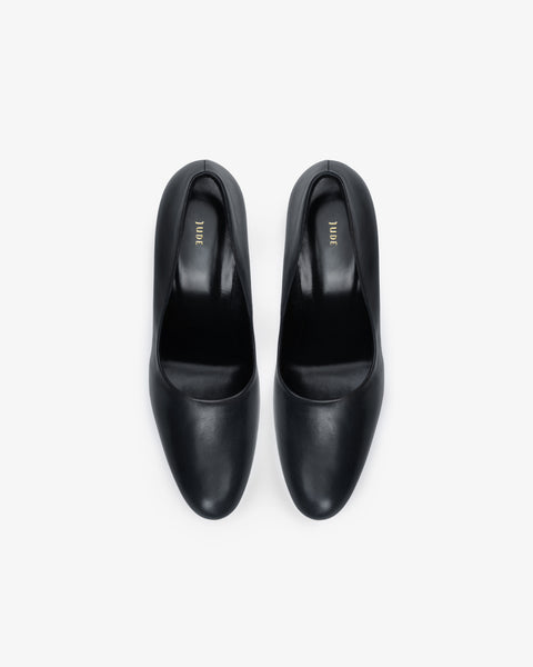 Date Pump Black Leather