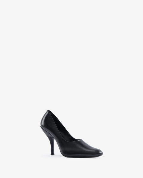 black dress pumps Fame Pump in Black Brushed Leather 41