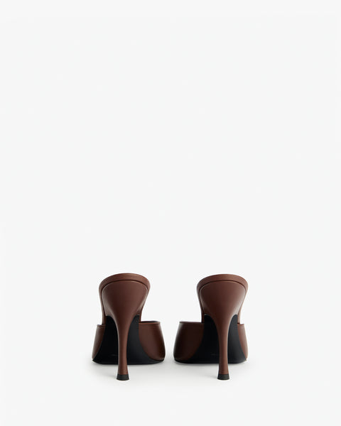 Date Mule in Brown Leather