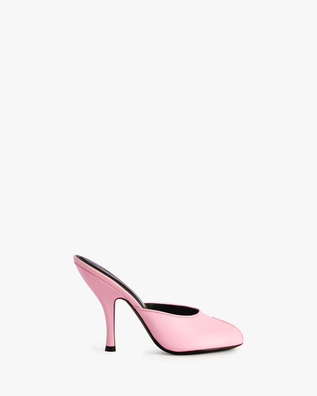 date mule in pink leather – JUDE