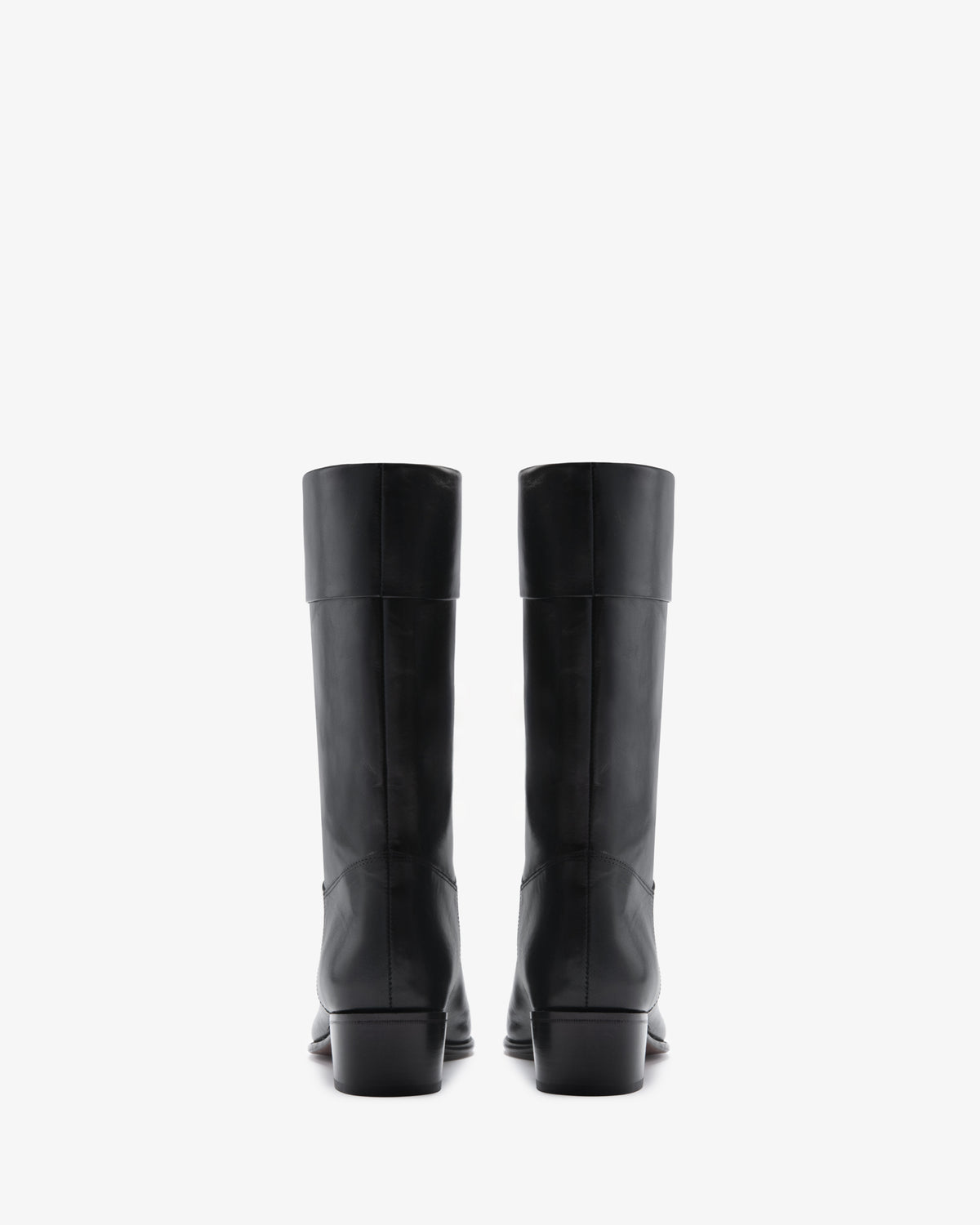 Dor Mid Calf Boot Black Leather