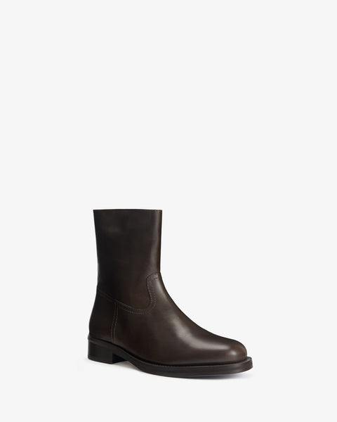 Daryl Ankle Boot in Mocha Leather - Second Image