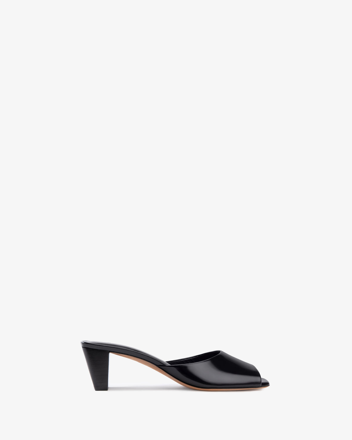 Ease Mule Black Brushed Leather
