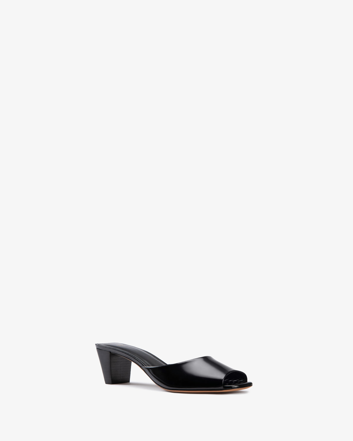 Ease Mule Black Brushed Leather