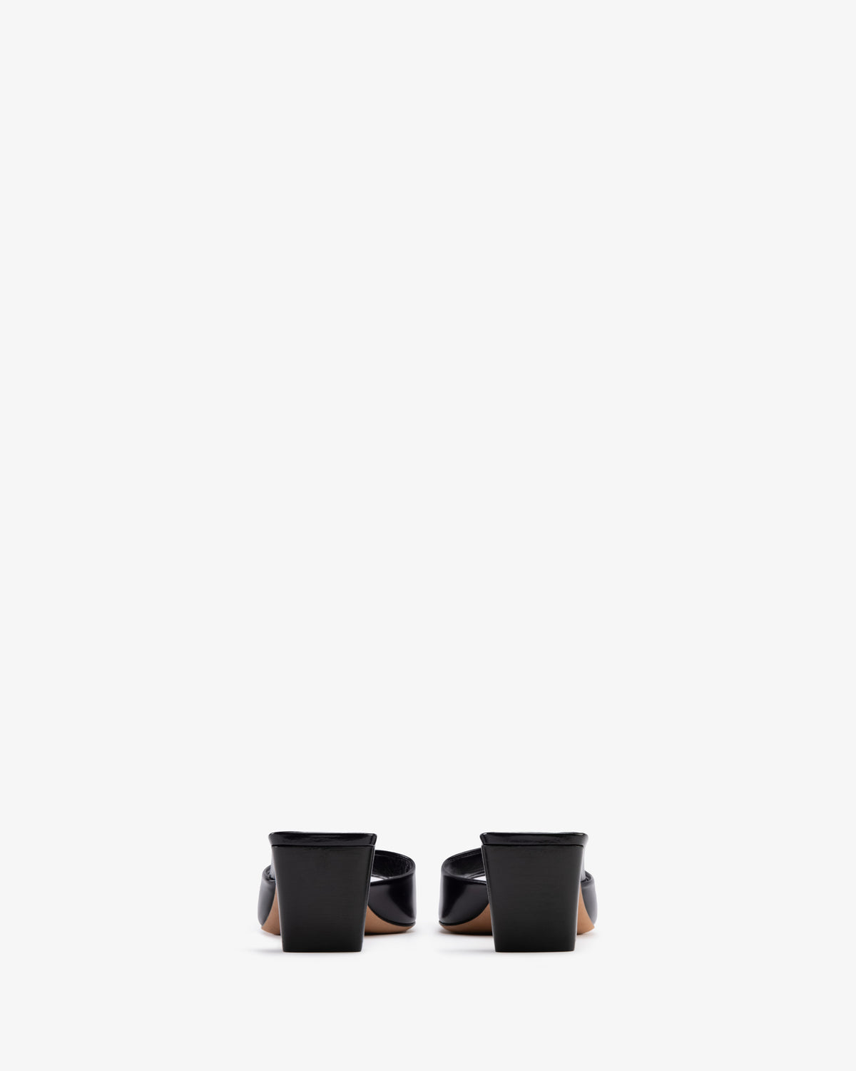 Ease Mule Black Brushed Leather