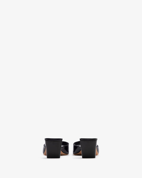 Ease Mule Black Brushed Leather