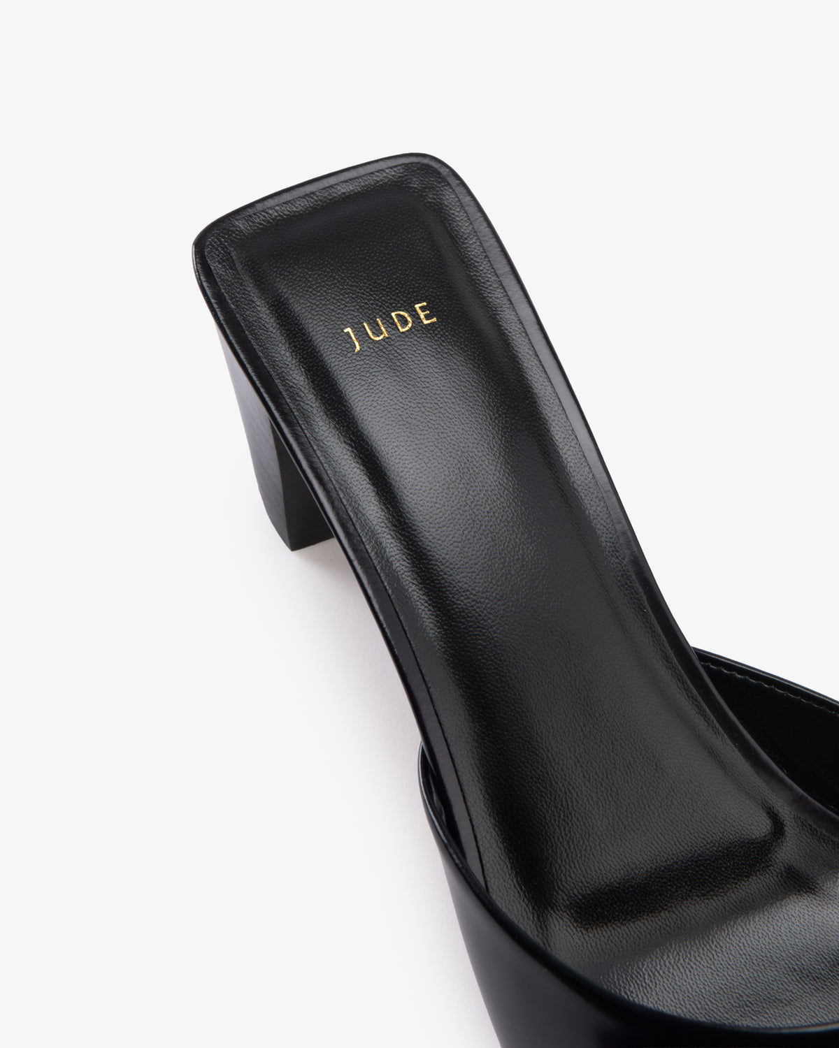 Ease Mule Black Brushed Leather
