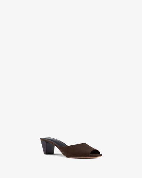 Ease Mule Brown Nubuck Leather