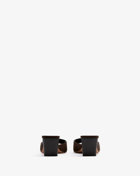 Ease Mule Brown Nubuck Leather