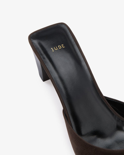 Ease Mule Brown Nubuck Leather