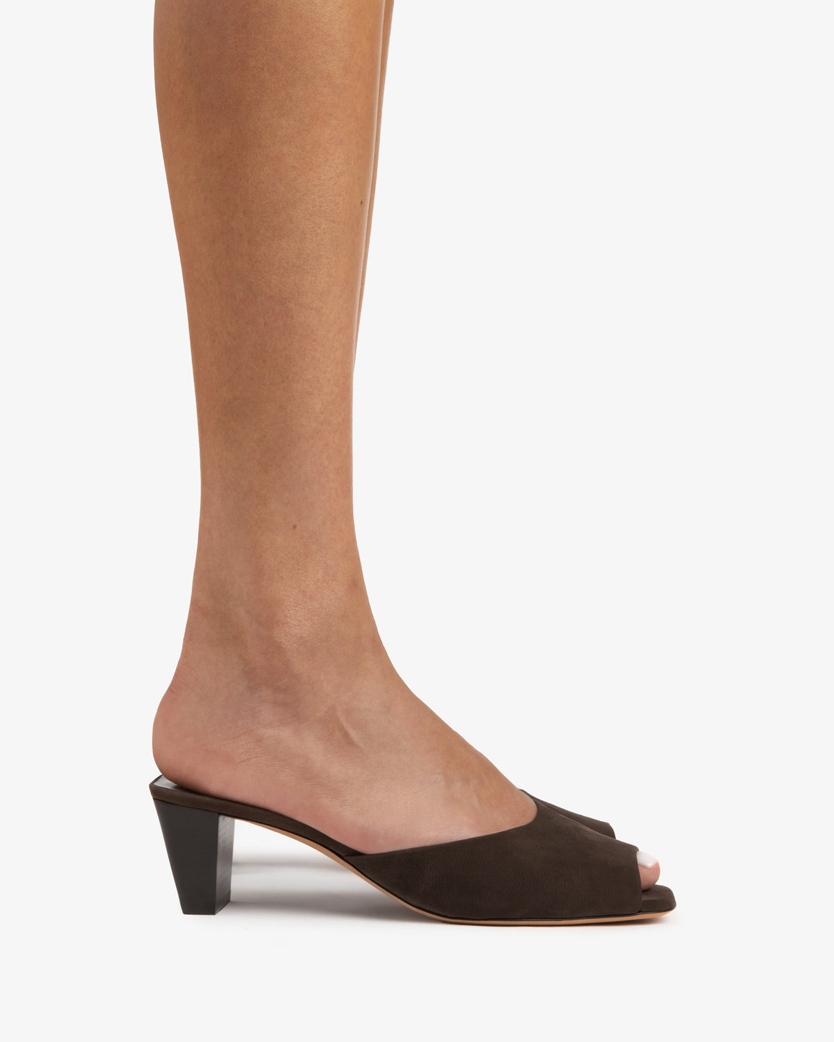 Ease Mule Brown Nubuck Leather