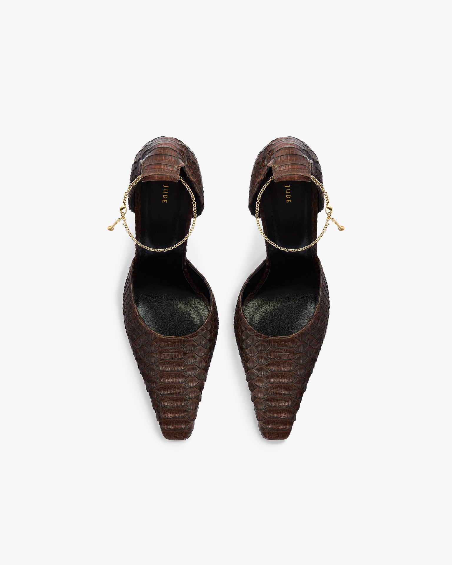 Date Mule in Stone Python Leather – JUDE