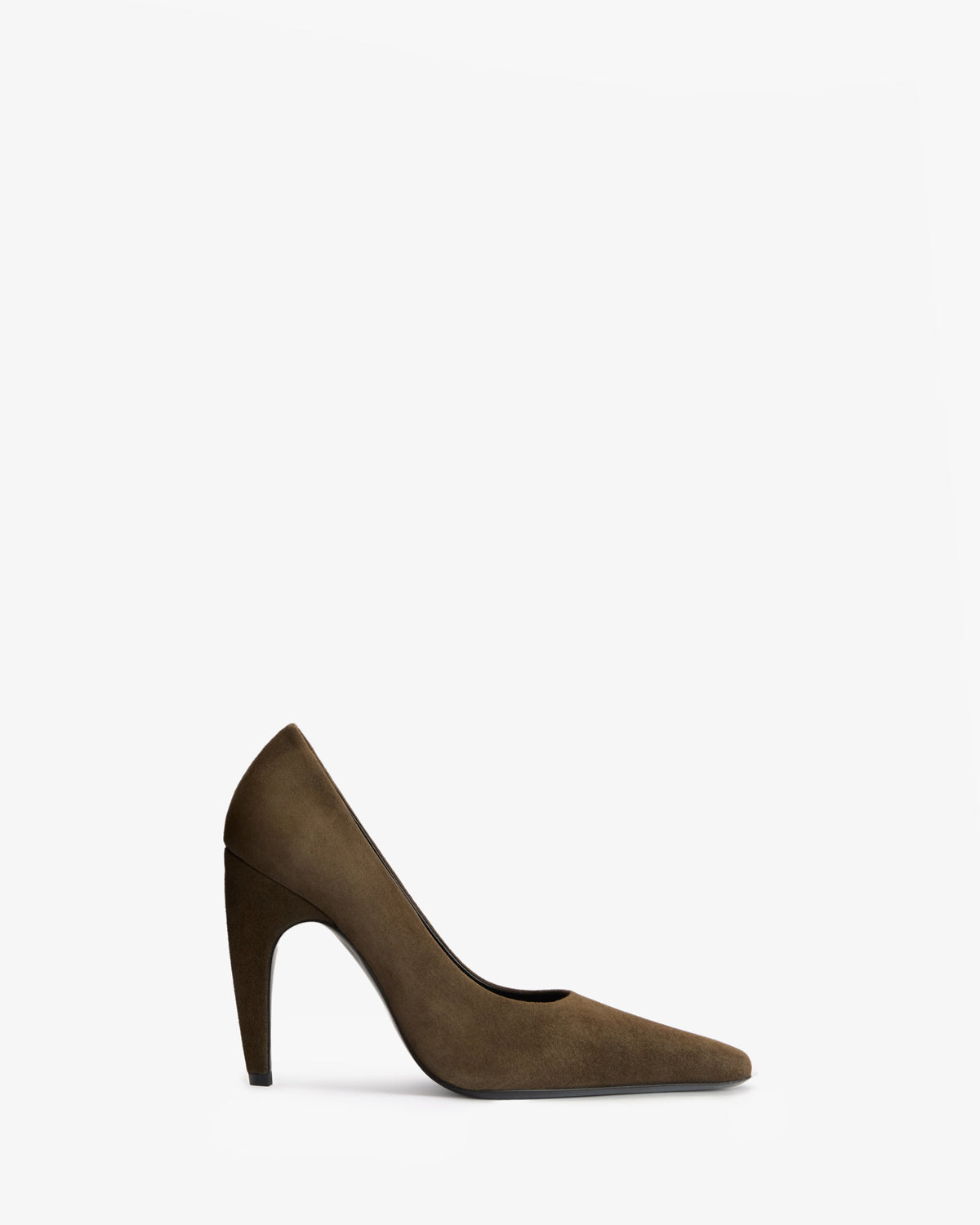 Fame Pump in Khaki Suede Leather