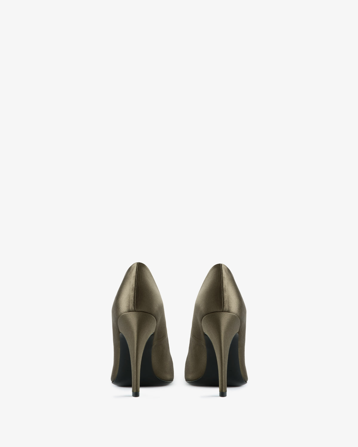 Fame Pump Khaki Silk