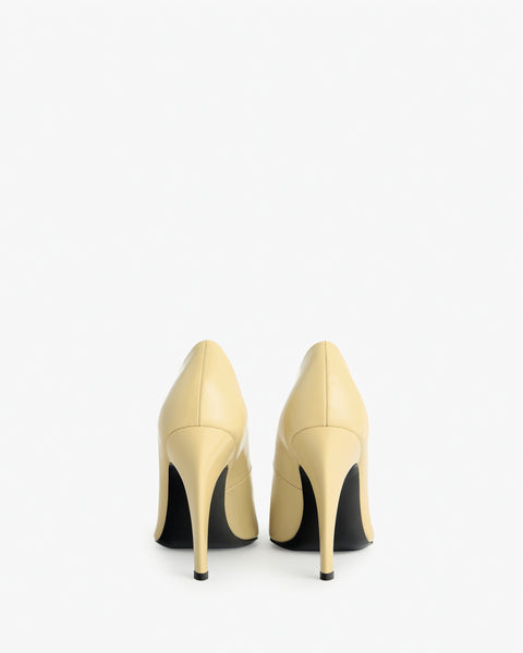 Fame Pump in Beige Brushed Leather