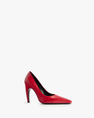 Fame Pump in Red Leather - Second Image