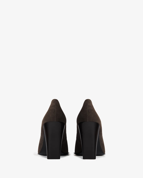 Fete Pump in Cacao Suede Leather