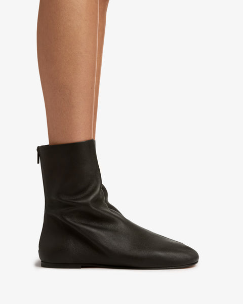 floor ankle boot in espresso leather