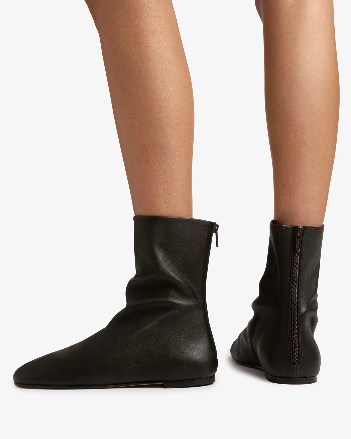 floor ankle boot in espresso leather